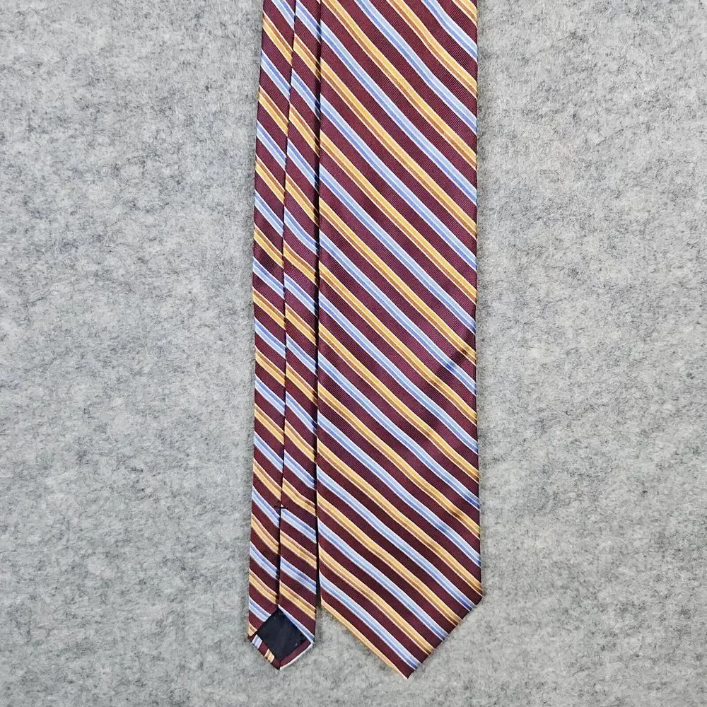 Brooks Brothers Irregular Silk Neck Tie Multicolred Diagonal Stripes Repp 60x3.5